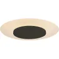 Steinhauer Moderne plafondlamp wit met zwart 36cm incl. LED - Lido