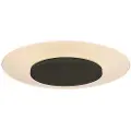 Steinhauer Moderne plafondlamp wit met zwart 28cm incl. LED - Lido