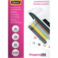 Fellowes Laminating Pouches Preserve 250 Micron - 250 mikroner - 100-pack - glanset - gjennomsiktig - A4 (210 x 297 mm) lamineringspunger