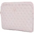 GUESS 4G Laptop-veske med glidelåslomme og trekantlogo - 14 - Rosa