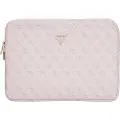 GUESS 4G Laptop-veske med glidelåslomme og trekantlogo - 14 - Rosa