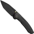 We Knife Micro Trogon, Black Titanium, Black Stonewash
