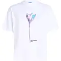 Karl Lagerfeld for woman. A3W17041 T-shirt Flower white (S), Casual, Short sleeve, Organic Cotton, Sustainable