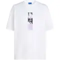 Karl Lagerfeld Relax Repeated Karl Kortarmet T-skjorte