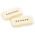 Fender Jazzmaster Pickup Deksler eldet hvit