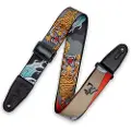 Levys Leathers MPD2-124 Prints Polyester w Leather Ends 2" Japanese Tiger