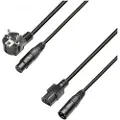 Adam hall 3 STAR XLR (M) and IEC to Schuko Hybrid Cable 5m