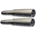 Stagg 2x Female Stereo Jack / Symetrical Male XLR Adaptor