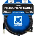 Roland 10 fot/3 m Instrumentkabel Vinklet/Rett 1/4" Jack
