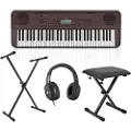 Yamaha PSR E360 Bærbar Keyboardpakke Dark Walnut