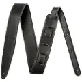 Fender Håndlaget Skinnreim for Gitar 2" Svart
