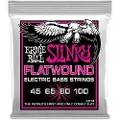 Ernie Ball 2814 Super Slinky Flatwound Bass Set 45-100