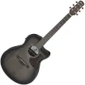 Ibanez AAM70CE Transparent Charcoal Burst