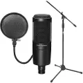 Audio-Technica Audio Technica AT2020 Mikrofon med Stativ og Pop-skjold