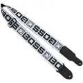 Hugo Boss BSM-20-BW Monogram Gitarreim Hvit Logo på Svart