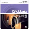 D'Addario EJ13 80/20 Bronze Acoustic Strings Custom Light 11-52
