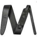 Fender Håndlaget Skinnreim for Gitar 25" Svart