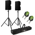 Electro-Voice ZLX-12P G2 12" Active PA Speaker Bundle with Stands and Cables