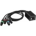 Eurolite DNK-2 DMX Kabel [1x RJ45-tilslutning - 4x XLR-bøsning 3-polet]