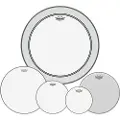 Remo Emperor Clear Tom Pack - 10 12 16" Heads + Free 14 Ambassador