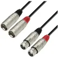 Adam hall 3 STAR Twin XLR (F) to Twin XLR (M) Cable 6m