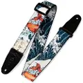 Levys Leathers MPD2-016 Prints Polyester w/ Leather Ends 2" Tattoo Koi Fish