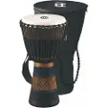 Meinl 10" Original African Rope Tuned Wood Djembe Brown/Black