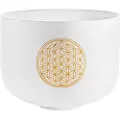 Meinl Planetary Tuned Crystal Singing Bowl 10" Flower of Life