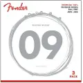 Fender 150L Ball End Strenger av Ren Nikkel for Elektrisk Gitar 9-42 3-pakk