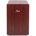 Pearl BOOM BOX Fiberglass Ported Chamber Cajon Artisan Red Mahogany