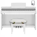 Yamaha CLP 825 Digitalpiano Pakkeløsning Hvit