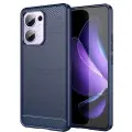Mtp Products Oppo Reno13 F Børstet TPU Deksel - Karbonfiber - Blå