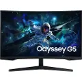 Samsung Odyssey G5 S32CG554EU - G55C Series - LED-skjerm - gaming - kurvet - 32 - 2560 x 1440 QHD @ 165 Hz - VA - 300 cd/m² - 2500:1 - HDR10 - 1 ms - HDMI, DisplayPort - svart