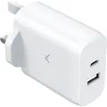 Ksix 45w Pd Pps Usb-a-og Usb-c-vegglader