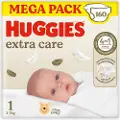Huggies Extra Care Størrelse 1 Bleier 160 Enheter