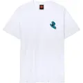 Santa Cruz Screaming Hand Chest T-skjorte hvit