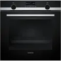 Siemens iQ500 HB579GBR3 - Ovn - innebygd - fordypning - bredde: 56 cm - dybde: 55 cm - høyde: 58.5 cm - med selvrens - Klasse A+ - rustfritt stål