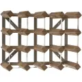 The Swedish Wine Rack Factory The Swedish Wine Rack FactoryVinreol 16 flasker montert The Swedish Wine Rack FactoryBrunVinstativFra Homeroom