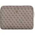 GUESS 4G Laptop-veske med glidelåslomme og trekantlogo - 14 - Brun
