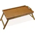Versa Sammenleggbart Brett Til Seng Tre Bambus 30x23x50 Cm