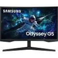 Samsung Odyssey G5 S27CG554EU - G55C Series - LED-skjerm - gaming - kurvet - 27 - 2560 x 1440 QHD @ 165 Hz - VA - 300 cd/m² - 2500:1 - HDR10 - 1 ms - HDMI, DisplayPort - svart