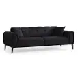 Kalune Design Hanah Home3-seters sovesofa AthenaSvartSovesofaerFra Homeroom