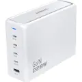 Dudao A228EU 228Watt Adapter GaN 4xUSB-C + 1xUSB-A hvid