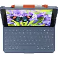 Logitech Rugged Lite - keyboard and folio case - classic blue - Tastatur & Foliosett - Blå