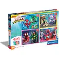 Clementoni Puslespill 4 in 1 Spidey and his Amazing Friends,