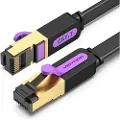Vention Flat nettverkskabel UTP CAT7 ICABK RJ45 Ethernet 10Gbps 8m svart