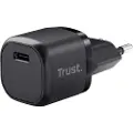 Trust Maxo - Strømadapter - ultraliten - 20 watt - 3 A - Power Delivery 3.0 + PPS (24 pin USB-C) - på kabel: USB-C - svart