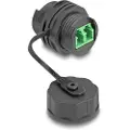 DeLOCK optisk fiberkabelstik LC Duplex hun til LC Duplex hun med beskyttelseshætte, vandtæt