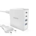 Dudao GaN USB-lader med 100 W 2xUSB-C og 2xUSB Dudao - Hvit