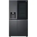 LG GSXB90MCDE - Kjøleskap/fryser - side-ved-side med vannautomat, isdispenser - Wi-Fi - bredde: 91.3 cm - dybde: 73.5 cm - høyde: 179 cm - 635 liter - Klasse E - mattsvart